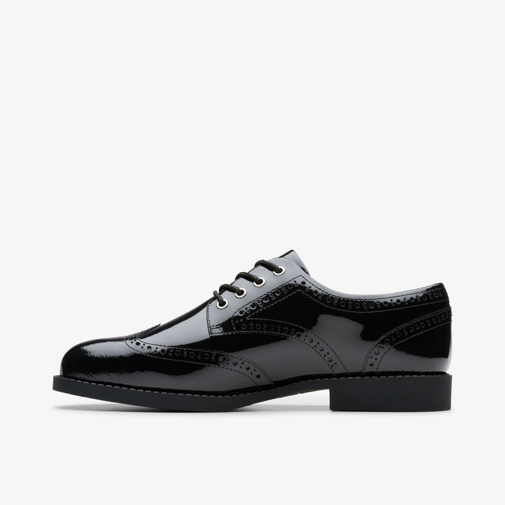 Tapa Pure Youth Black Patent | Clarks Discount