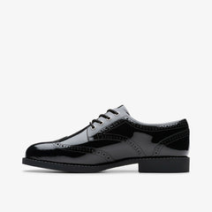 Tapa Pure Youth Black Patent | Clarks Discount