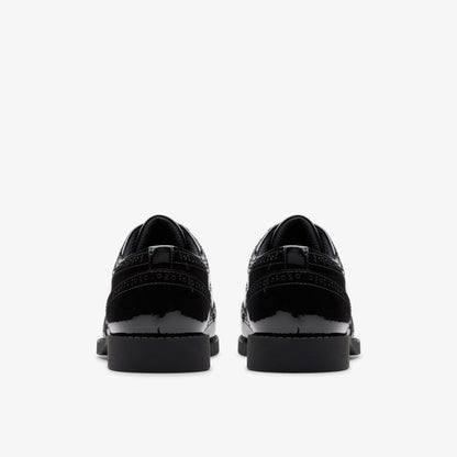 Tapa Pure Youth Black Patent | Clarks Discount