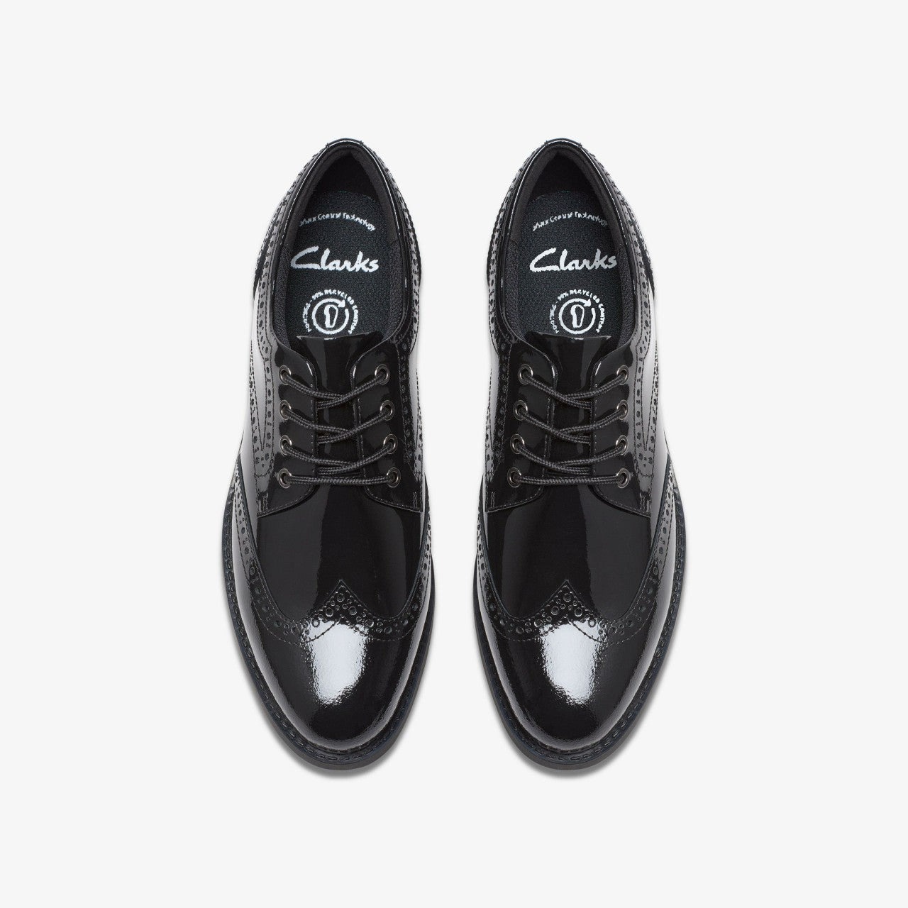 Tapa Pure Youth Black Patent | Clarks Discount