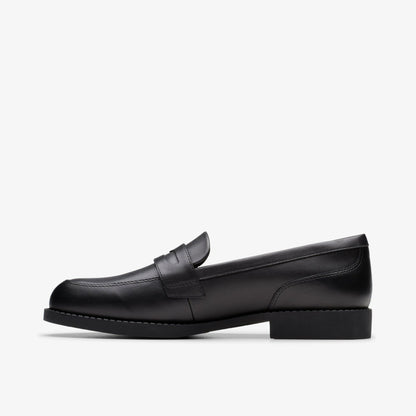 Tapa Edge Youth Black Leather | Clarks Sale
