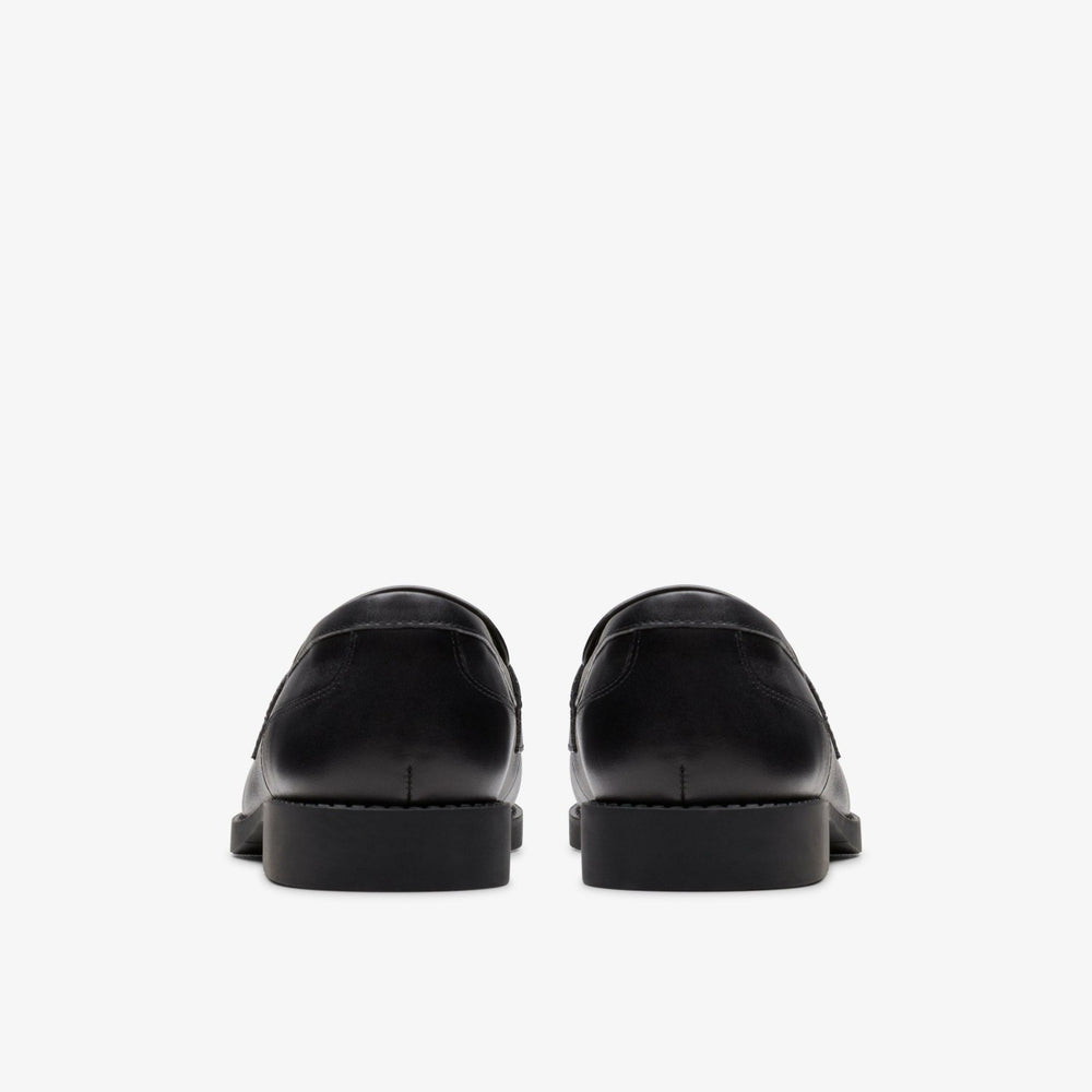 Tapa Edge Youth Black Leather | Clarks Sale