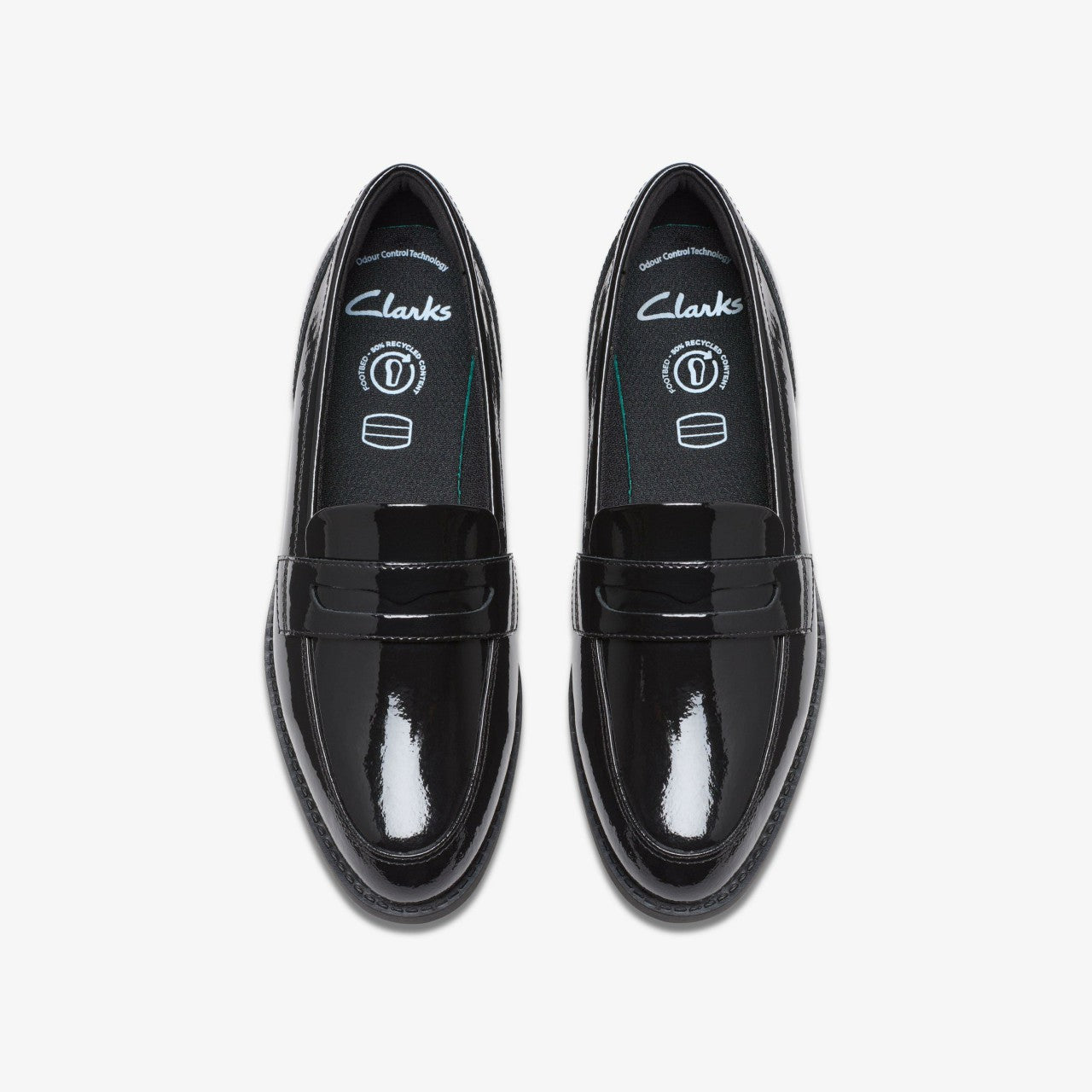 Tapa Edge Youth Black Patent | Clarks Onsale