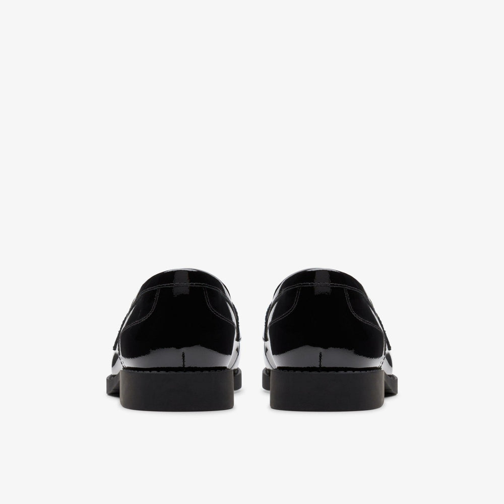 Tapa Edge Youth Black Patent | Clarks Onsale