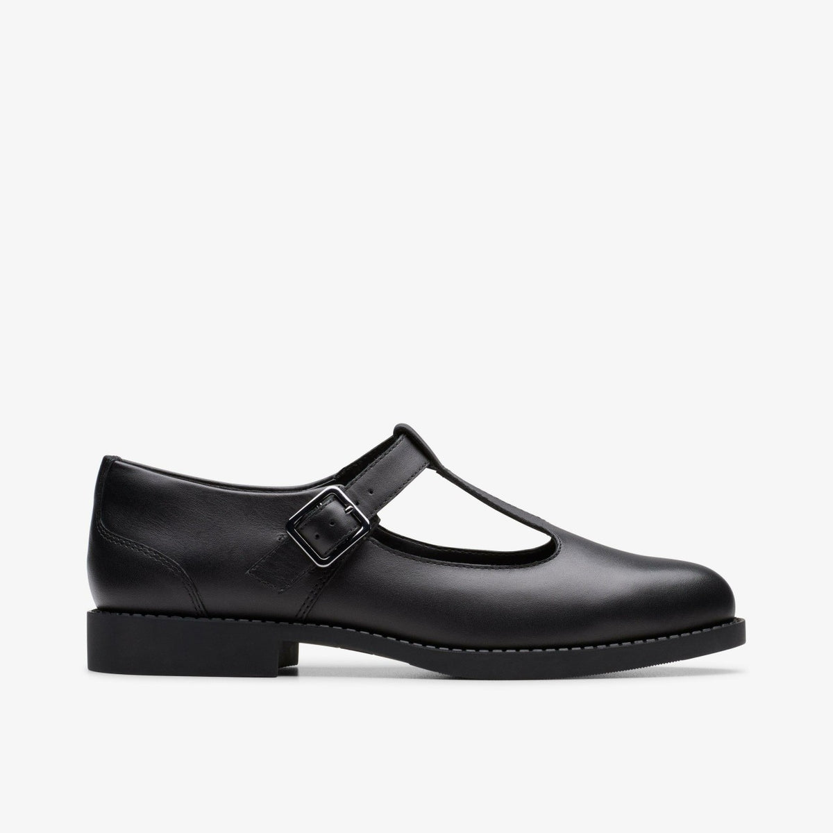 Tapa Hope Youth Black Leather | Clarks Onsale