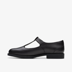 Tapa Hope Youth Black Leather | Clarks Onsale