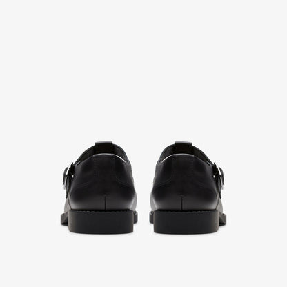 Tapa Hope Youth Black Leather | Clarks Onsale