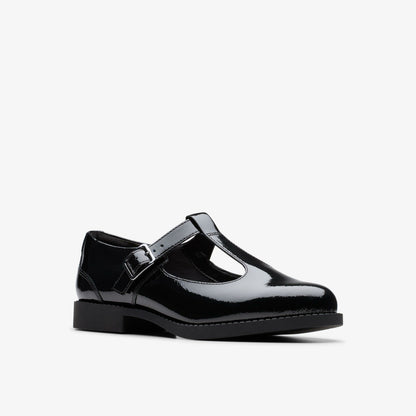 Tapa Hope Youth Black Patent | Clarks Sale