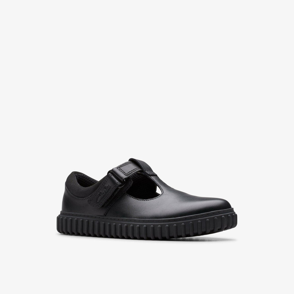 Cove Hope Kid Black Leather | Clarks Sale