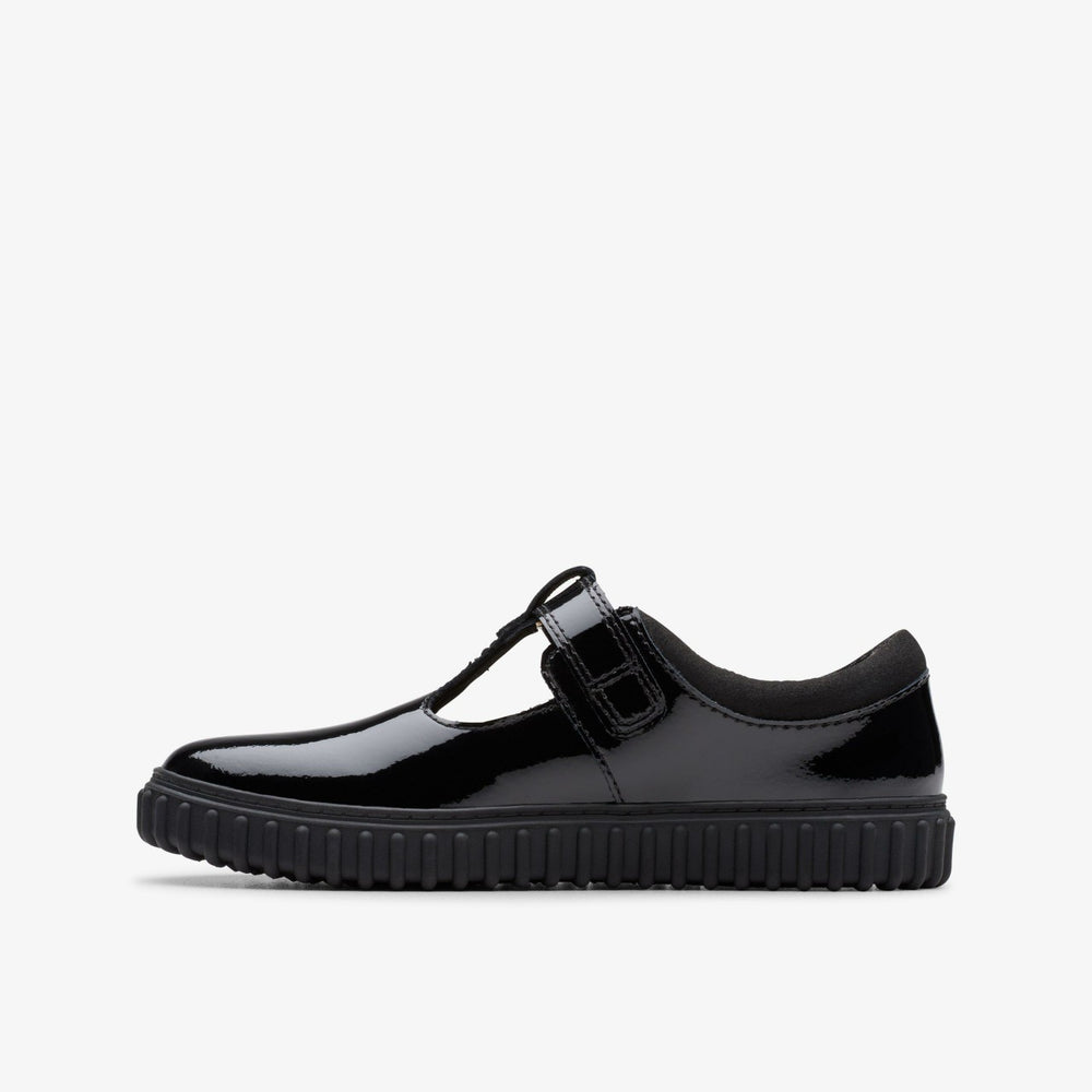 Cove Hope Kid Black Patent | Clarks Discount