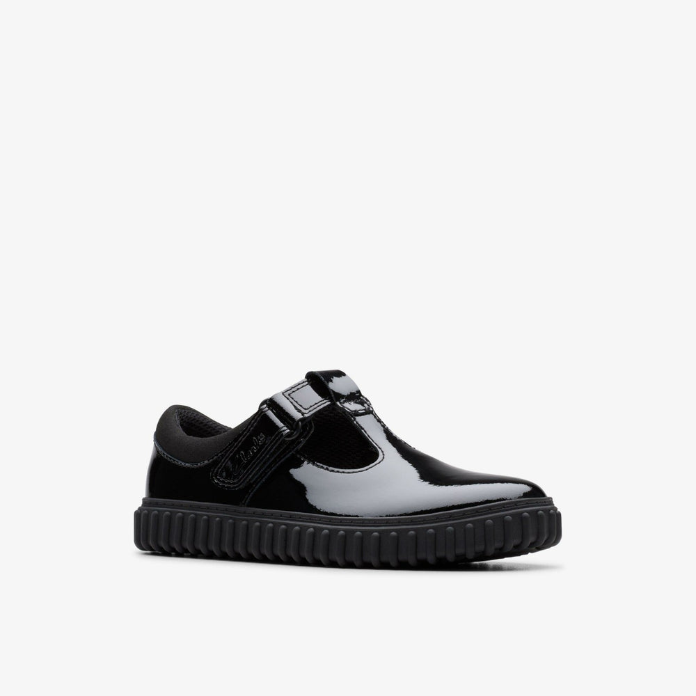Cove Hope Kid Black Patent | Clarks Discount