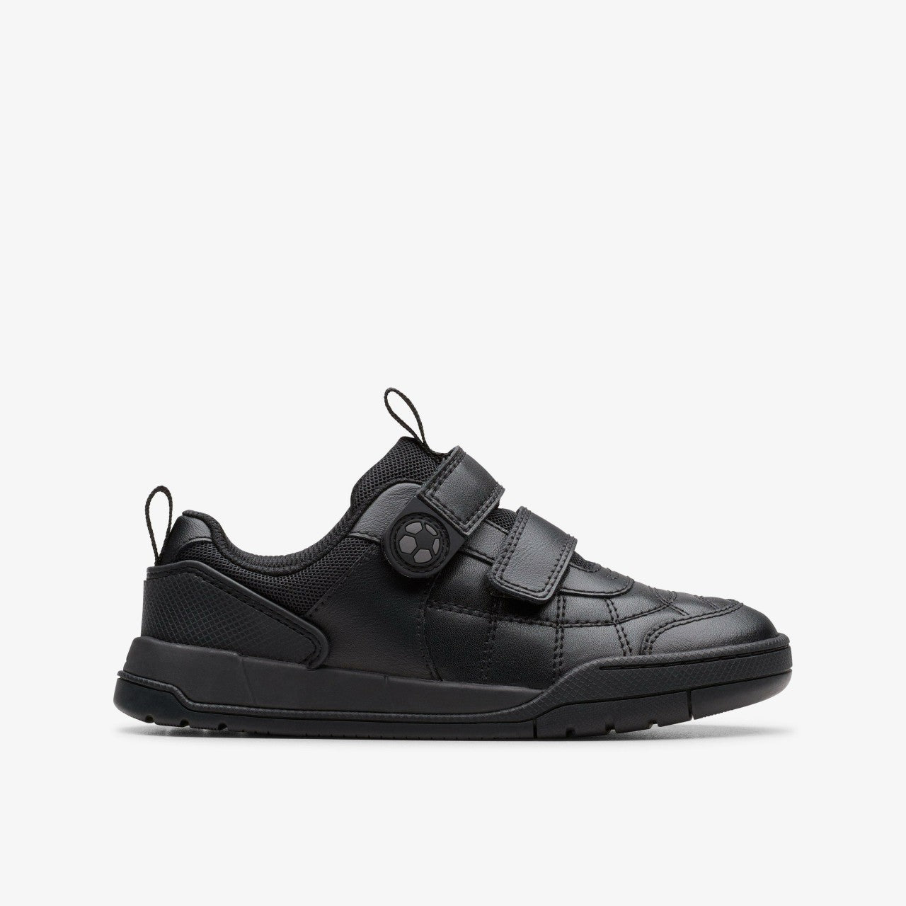 Laser Cross Kid Black Leather | Clarks