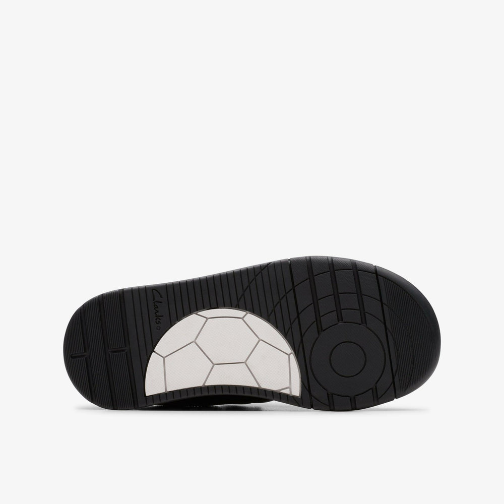 Laser Cross Kid Black Leather | Clarks
