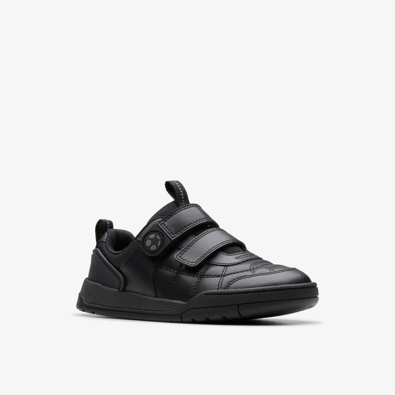 Laser Cross Kid Black Leather | Clarks