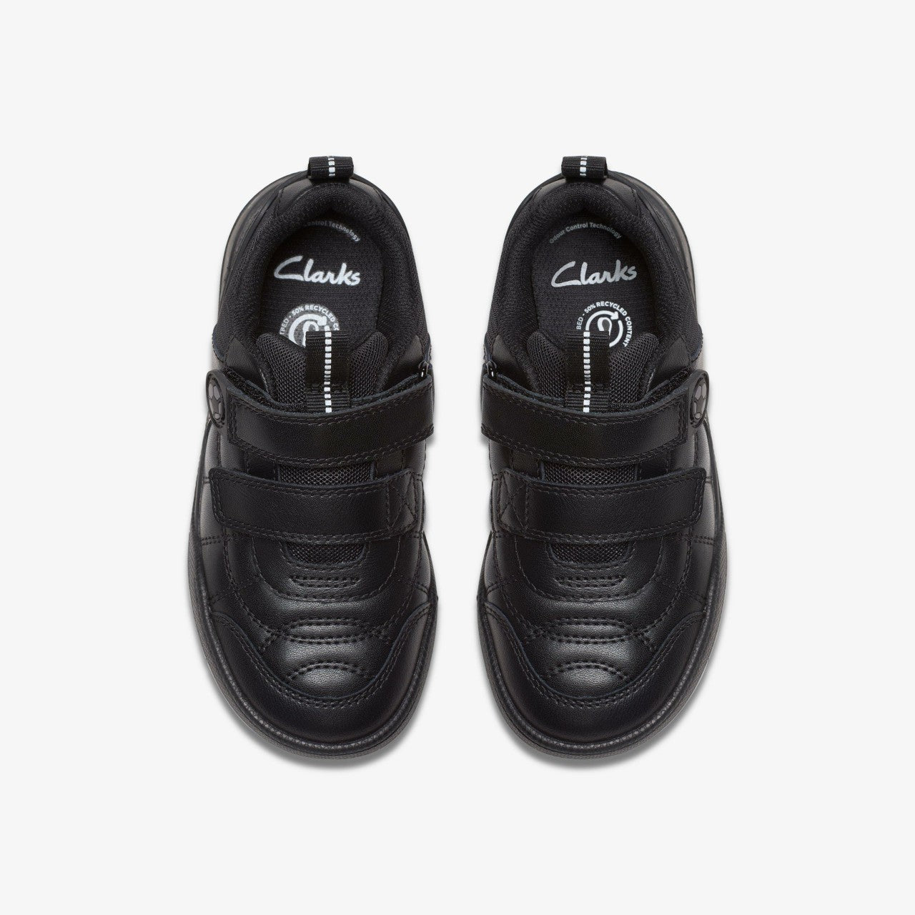 Laser Cross Kid Black Leather | Clarks