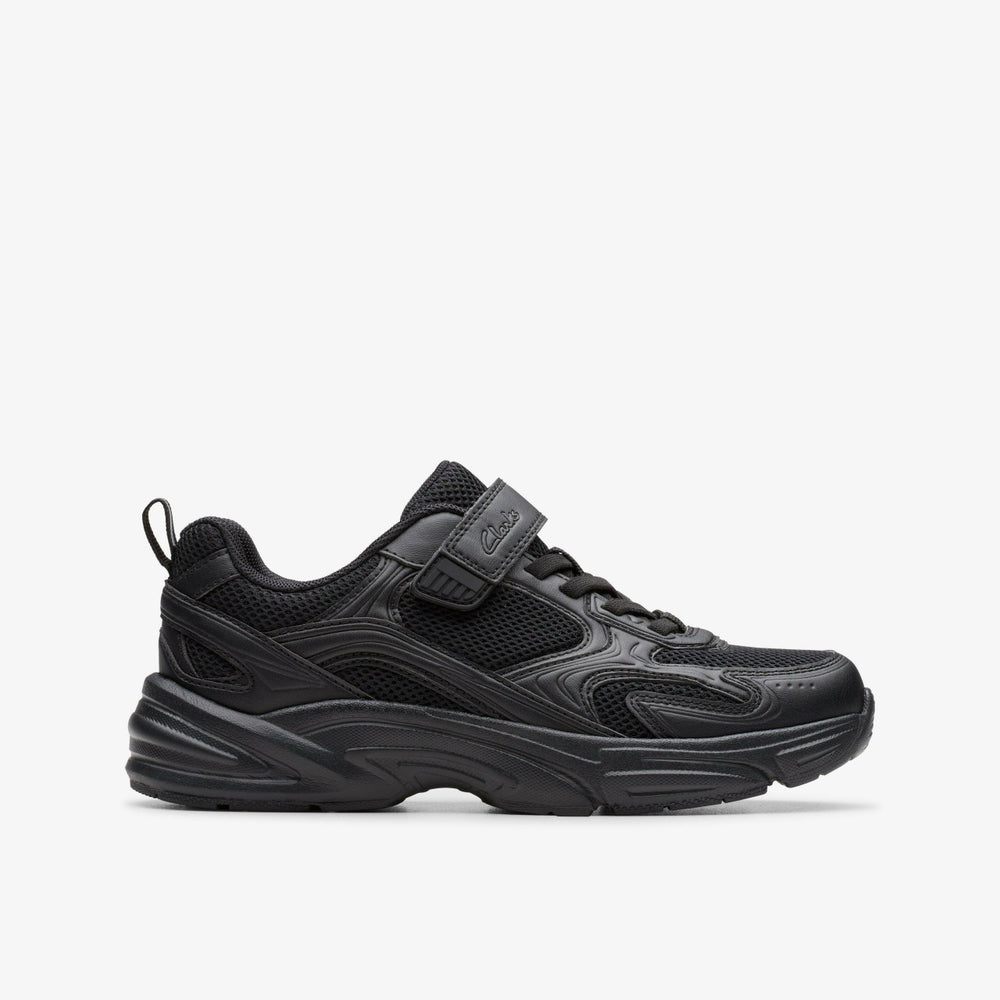 Crafton Move Kid Black | Clarks