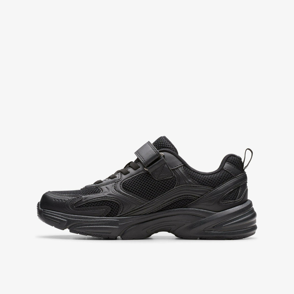 Crafton Move Kid Black | Clarks