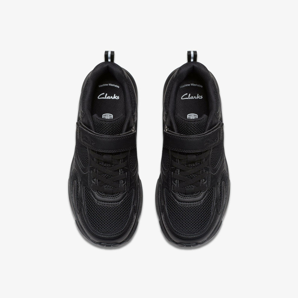 Crafton Move Kid Black | Clarks