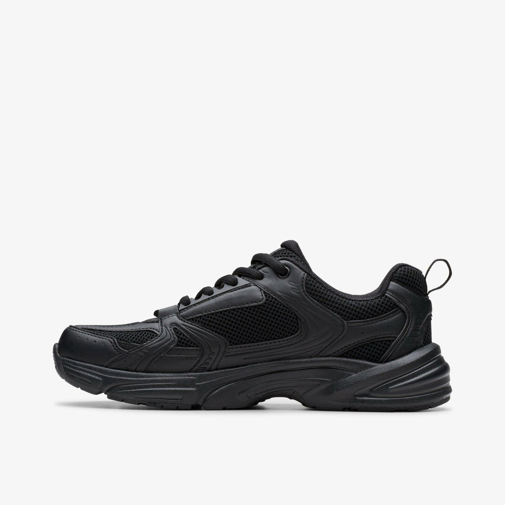 Crafton Move Youth Black | Clarks Discount