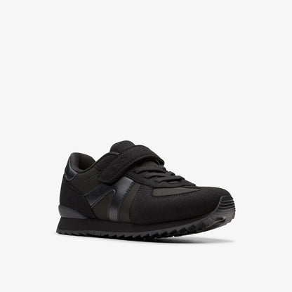 Jaspen Vibe Kid Black/Black | Clarks For Sale