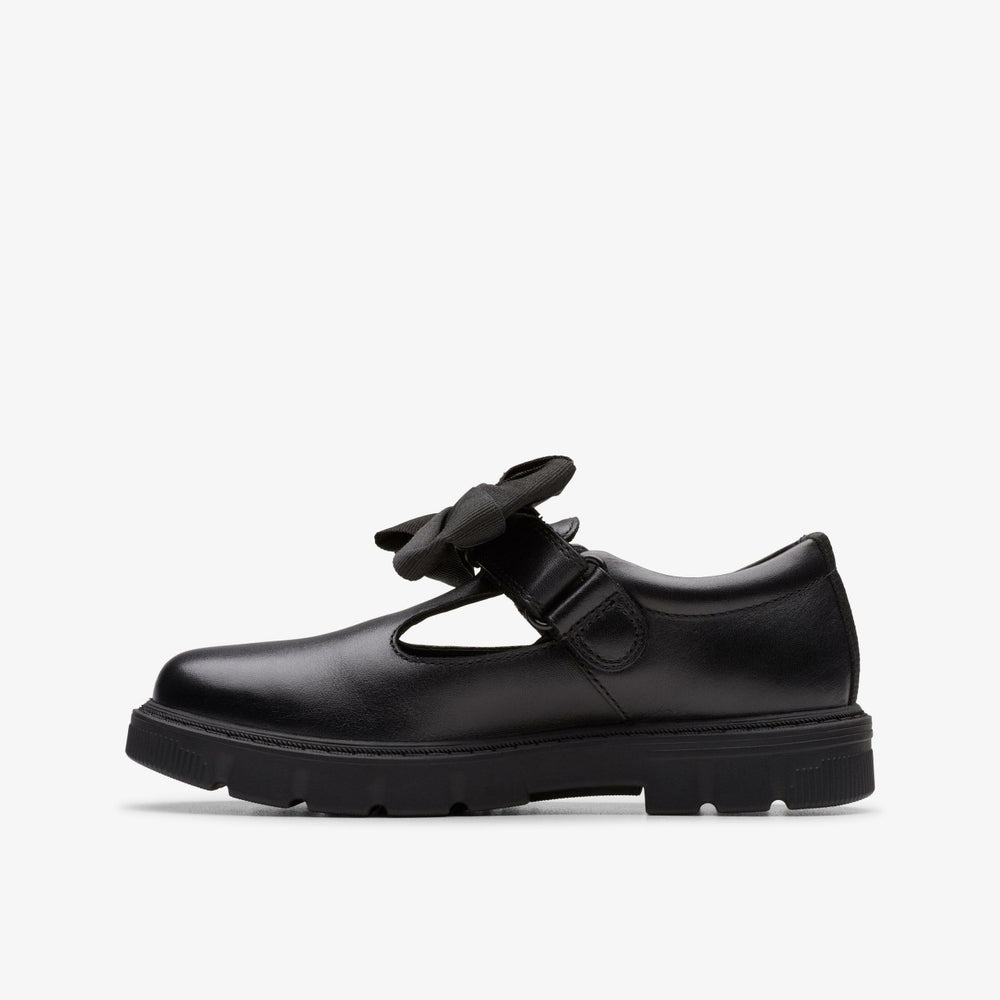 Lorcam Hope Kid Black Leather | Clarks Onsale