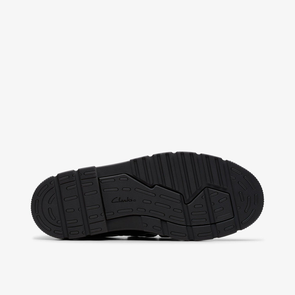 Lorcam Jane Youth Black Leather | Clarks Sale