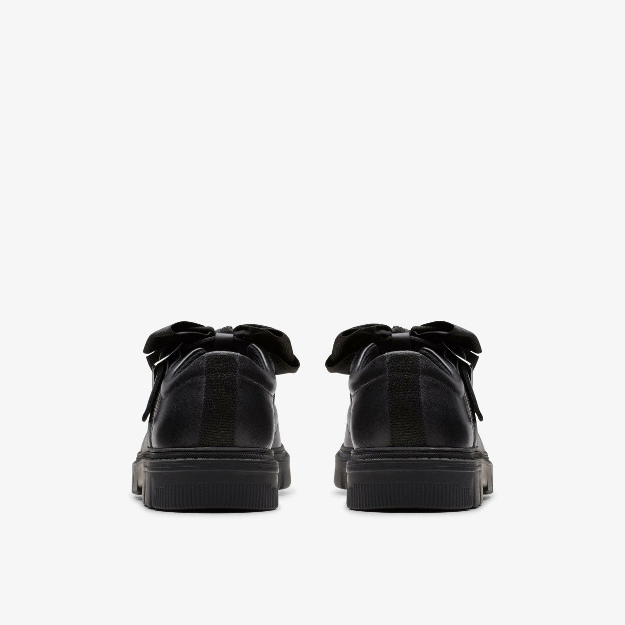 Lorcam Jane Youth Black Leather | Clarks Sale