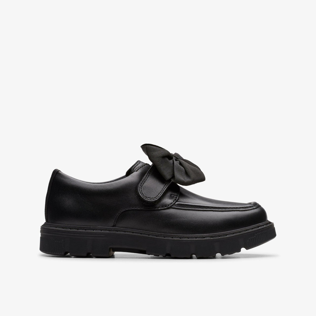 Lorcam Bow Kid Black Leather | Clarks Sale