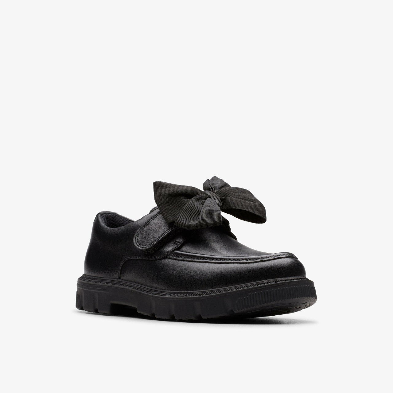 Lorcam Bow Kid Black Leather | Clarks Sale