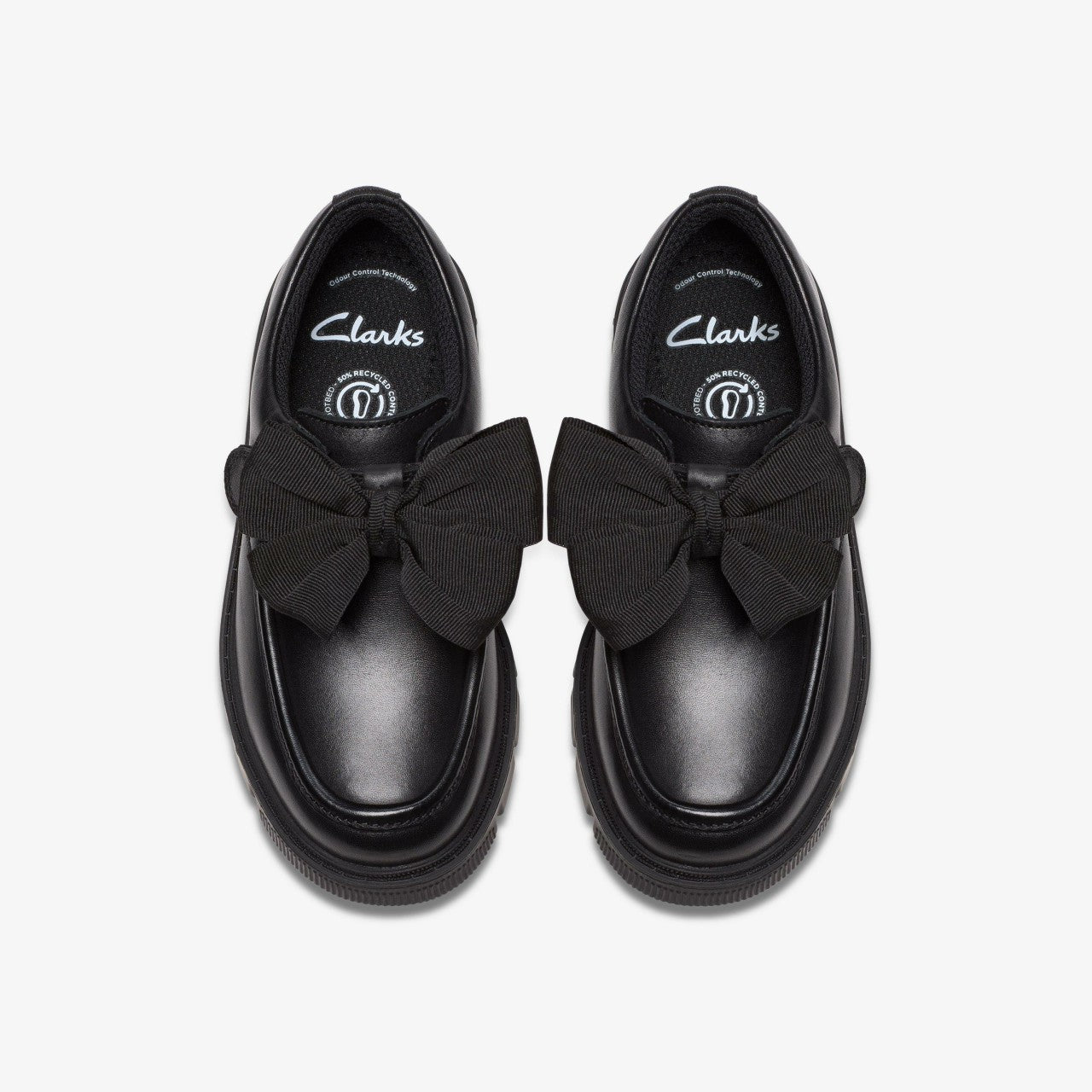 Lorcam Bow Kid Black Leather | Clarks Sale
