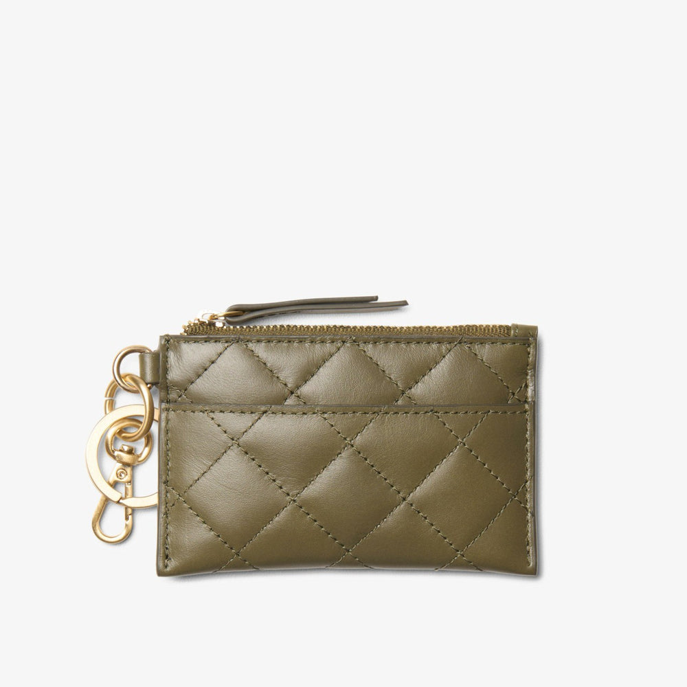 Quilted Card Olive Leather | Clarks US