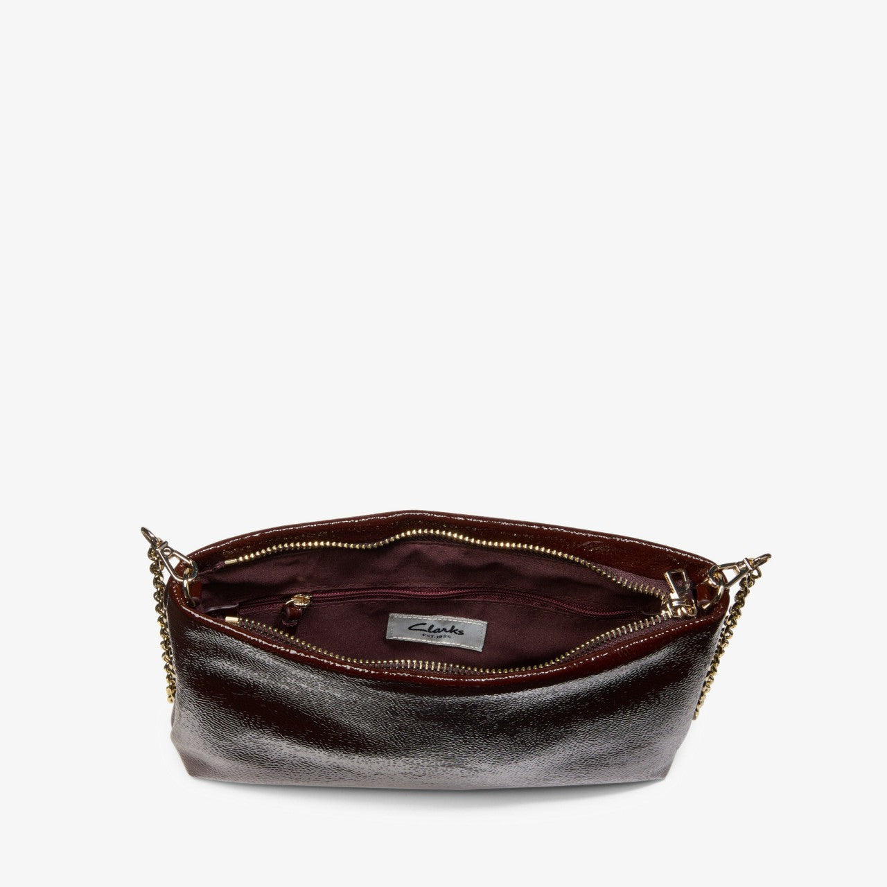 Dress Pouch Burgundy Patent | Clarks
