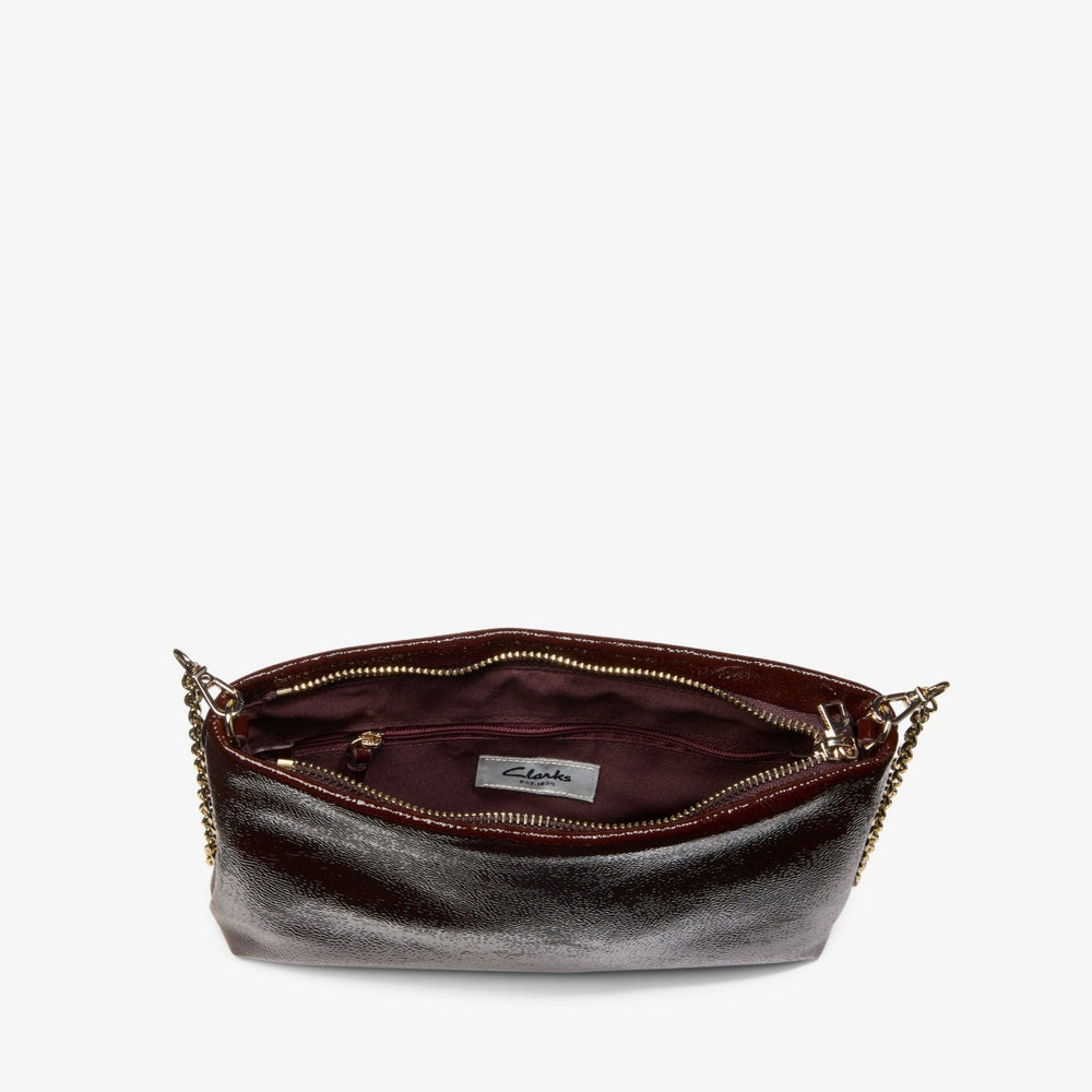 Dress Pouch Burgundy Patent | Clarks