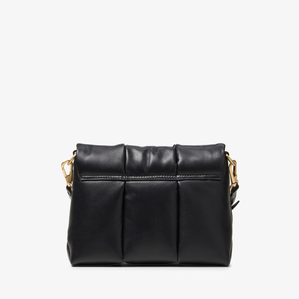 Puffy Crossbody Black Leather | Clarks US
