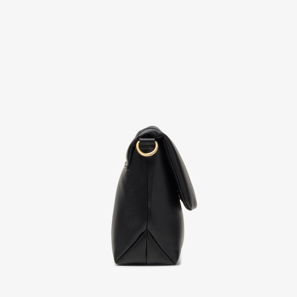 Puffy Crossbody Black Leather | Clarks US