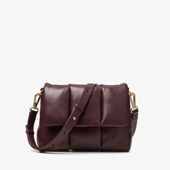 Puffy Crossbody Burgundy Leather | Clarks For Sale