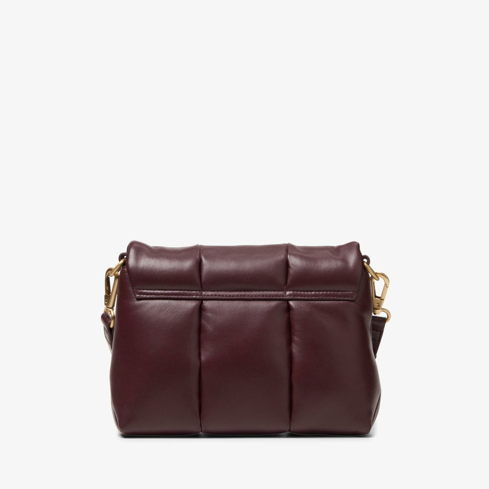 Puffy Crossbody Burgundy Leather | Clarks For Sale