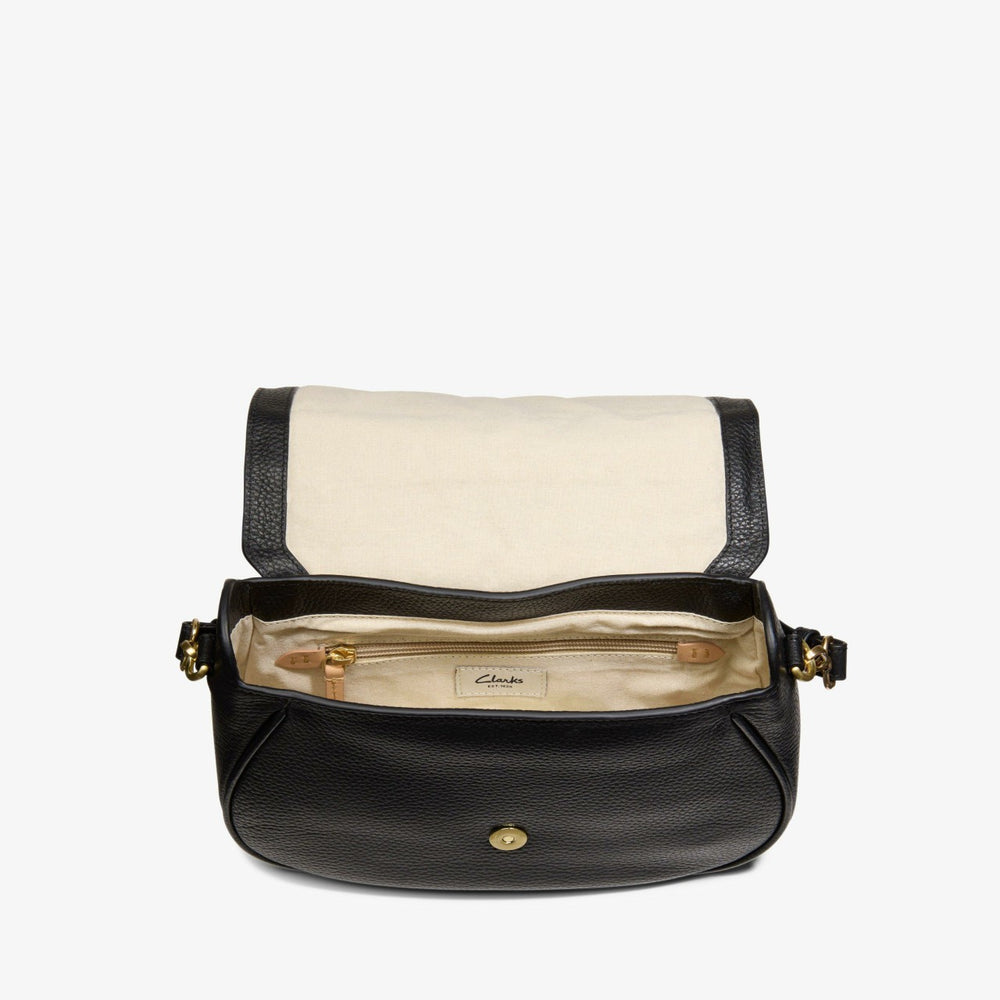 Utility Saddle Black Leather | Clarks Onsale