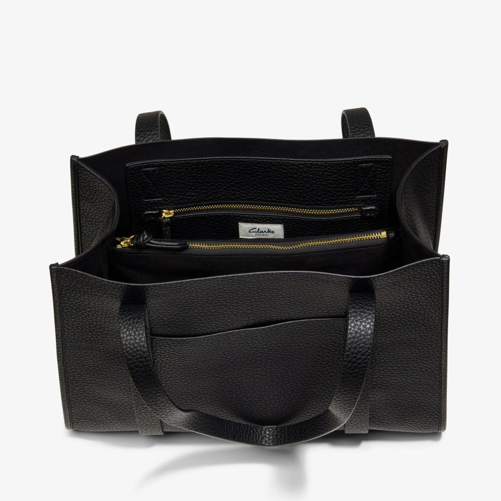 Shopper Tote Black | Clarks US