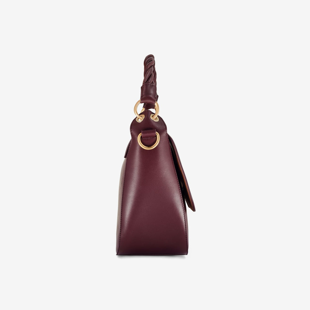 Twist Midi Burgundy Leather | Clarks US