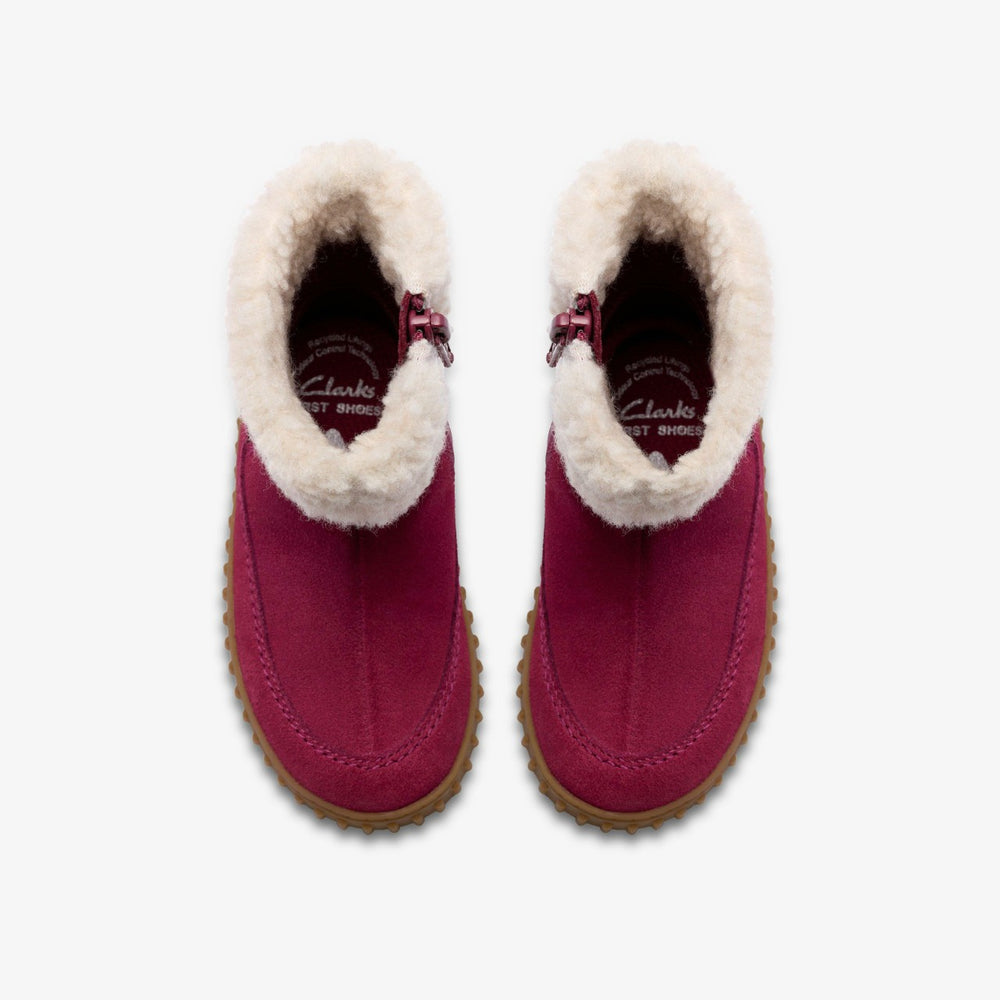 Cove Snug Toddler Berry Suede | Clarks Discount