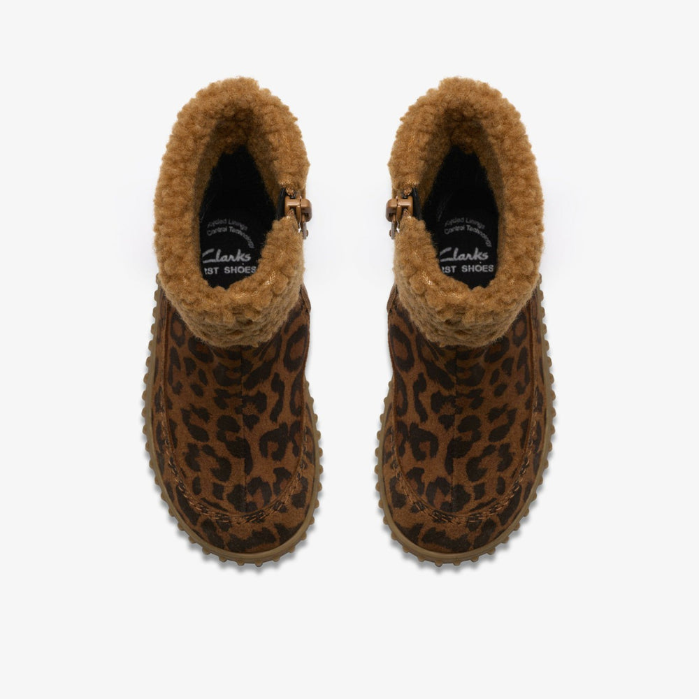 Cove Snug Toddler Leopard Print | Clarks