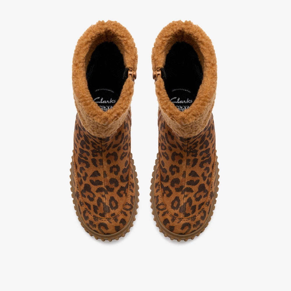 Cove Snug Kid Leopard Print | Clarks Discount