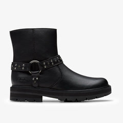 Prague Shine Kid Black Leather | Clarks For Sale