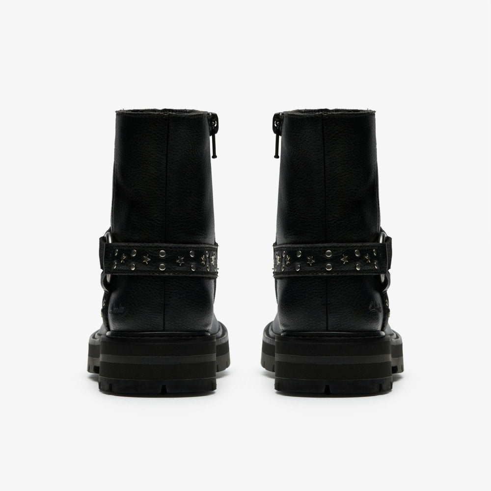 Prague Shine Kid Black Leather | Clarks For Sale