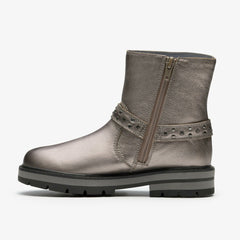 Prague Shine Kid Pewter Metallic | Clarks US