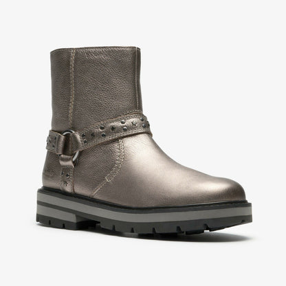 Prague Shine Kid Pewter Metallic | Clarks US
