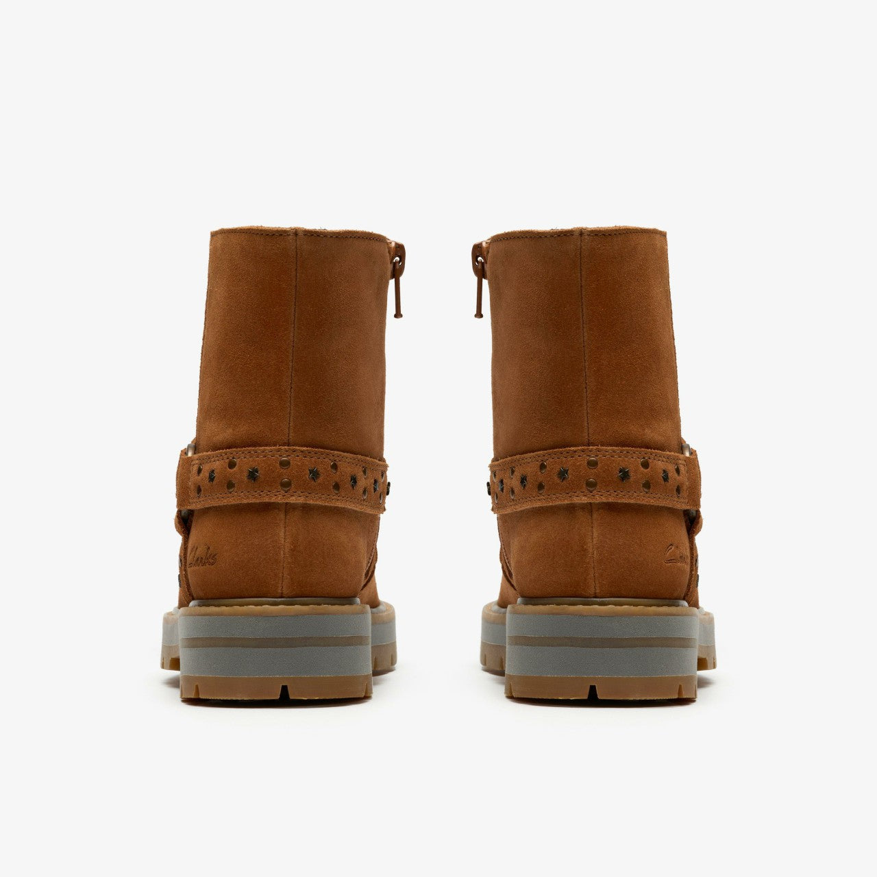 Prague Shine Kid Tan Suede | Clarks