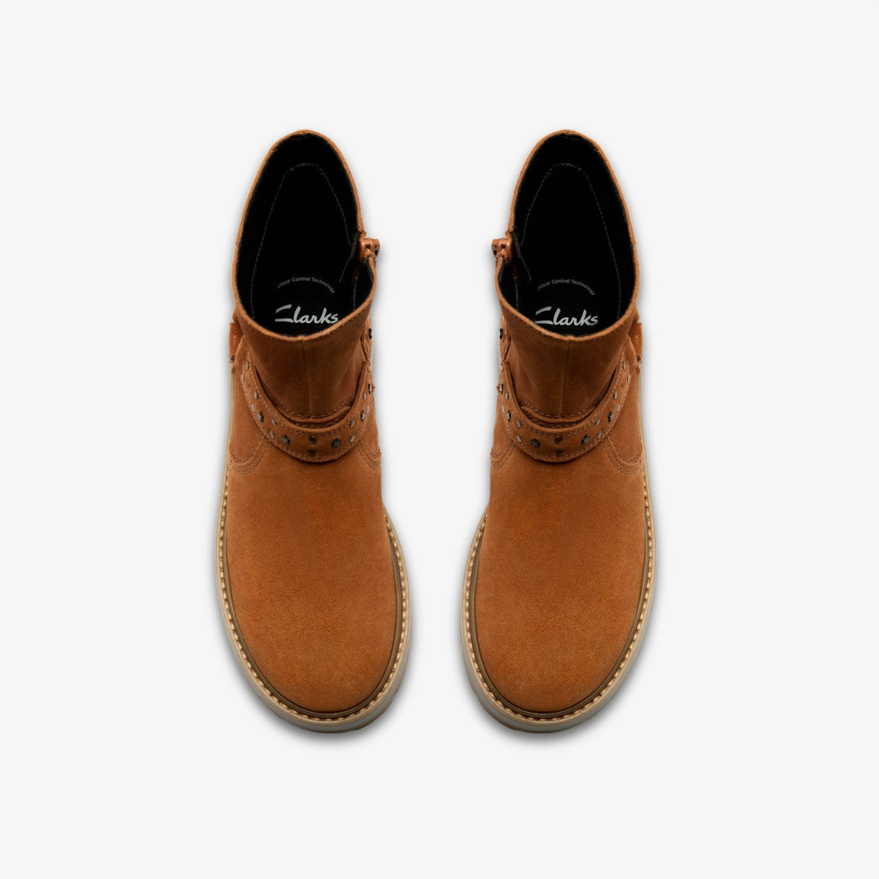Prague Shine Kid Tan Suede | Clarks