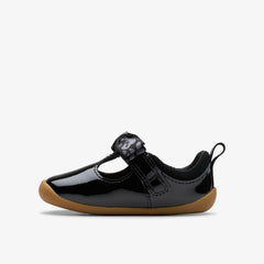 Roamer Trim Toddler Black Patent | Clarks For Sale